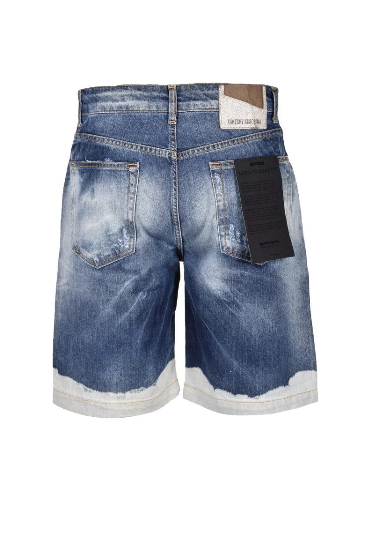 Takeshy Kurosawa Denim Bermuda Shorts - Denim