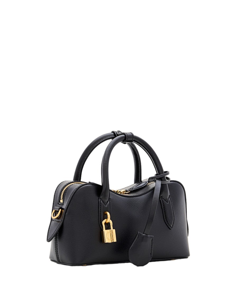 Stella Mccartney Black Ryder Eco Mat Shoulder Bag
