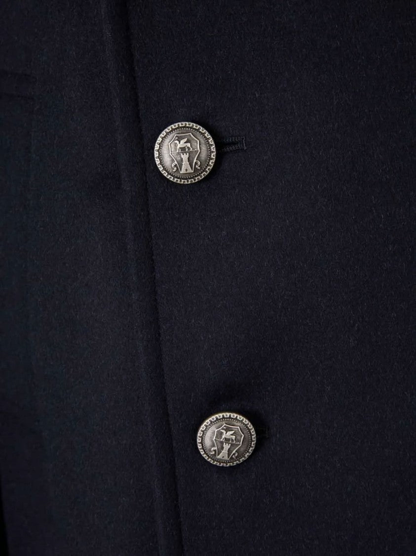 Brunello Cucinelli Double-Breasted Tailored Coat With Structured Silhouette