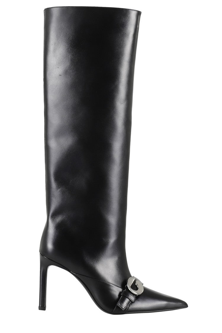 Coperni Mid-Calf Leather Belt Boot