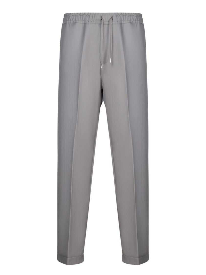 Costumein Tailored Casual Trousers With Elastic Waistband And Sleek Design