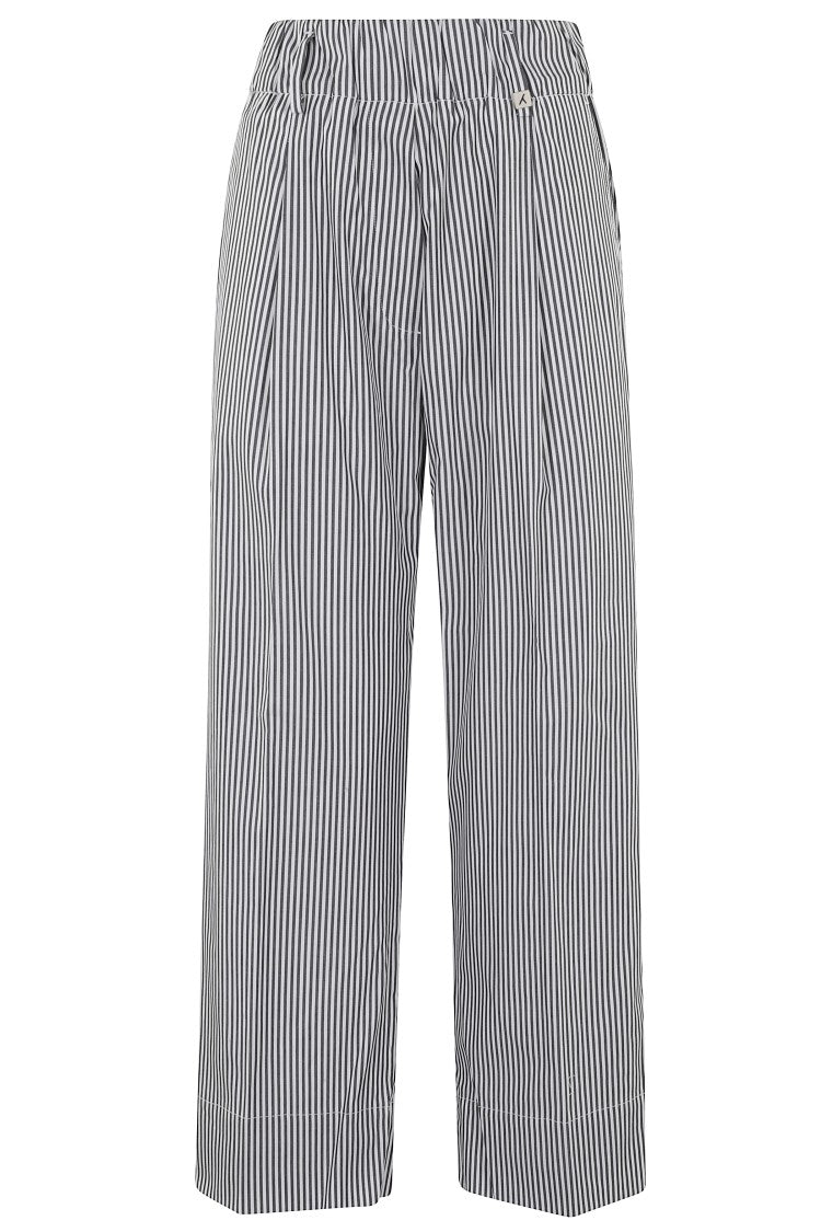 Myths Lightweight Striped Pants With Elasticized Waistband
