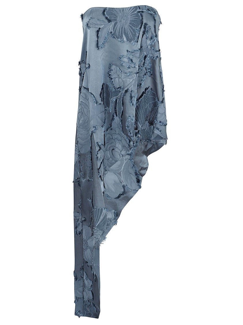 Etro Blue Reverse Fil Coupé Jacquard Top