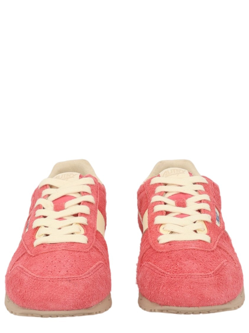 Autry Multicolour Textured Suede Leather Sneakers