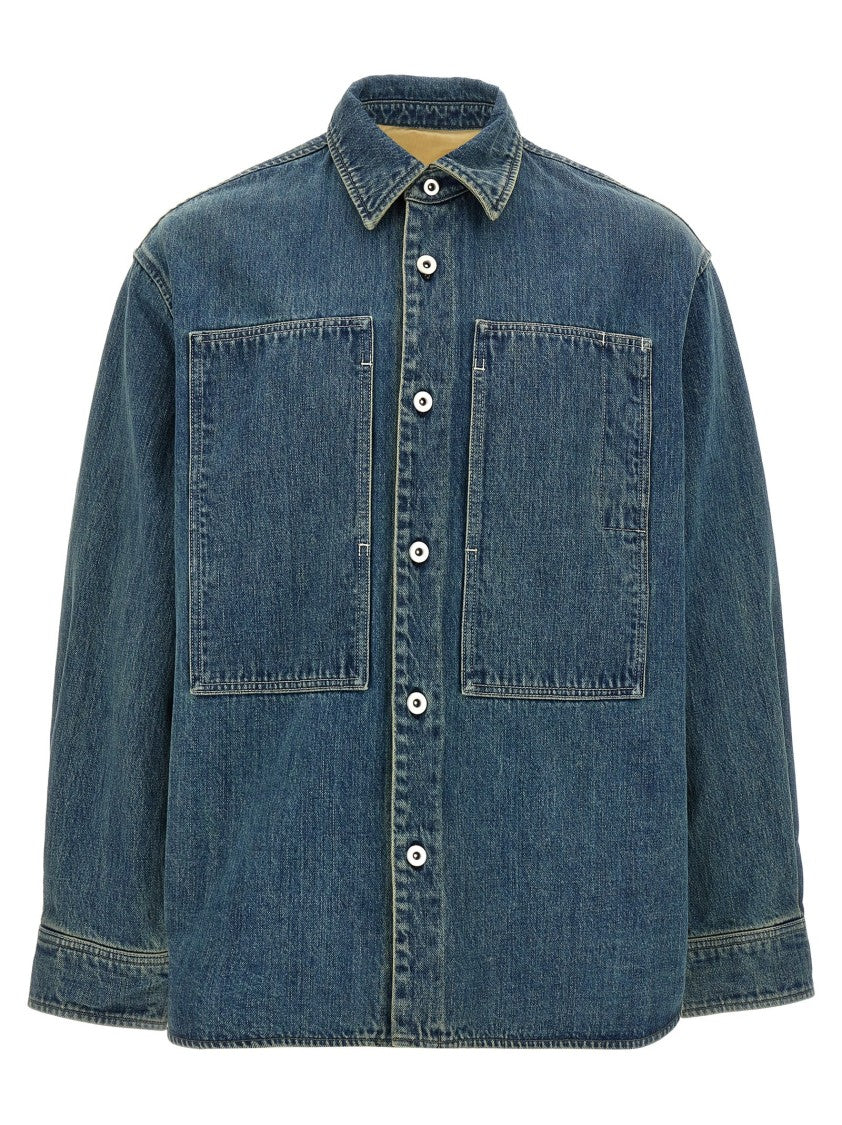 Jil Sander Comfort Fit Heavy Cotton Denim Shirt