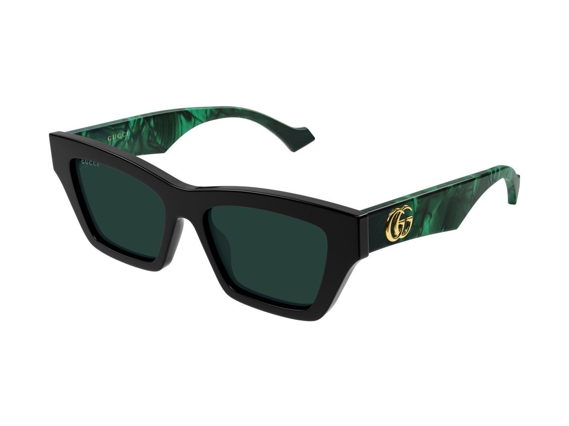 Gucci Gg1753s Marbled Green Oversized Square Sunglasses