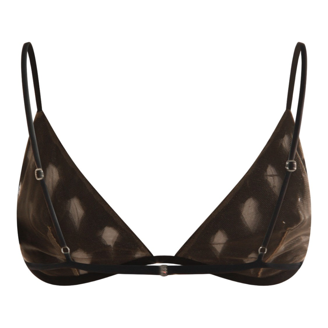 Nissa Delicate Mesh Bralette With Floral Bead Embellishments