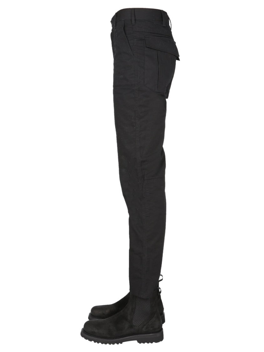 Arkair Straight-Leg Pants With Logo Button Closure