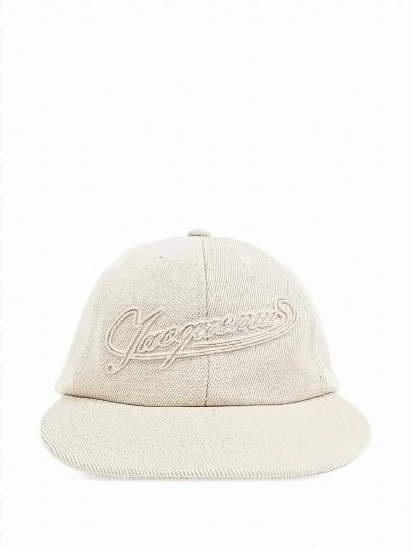 Jacquemus Textured Fabric Cap With Embroidered Logo
