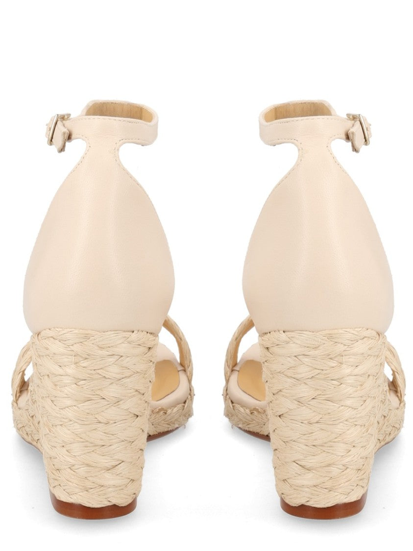 Castaner Woven Raffia Braided Wedge Sandals