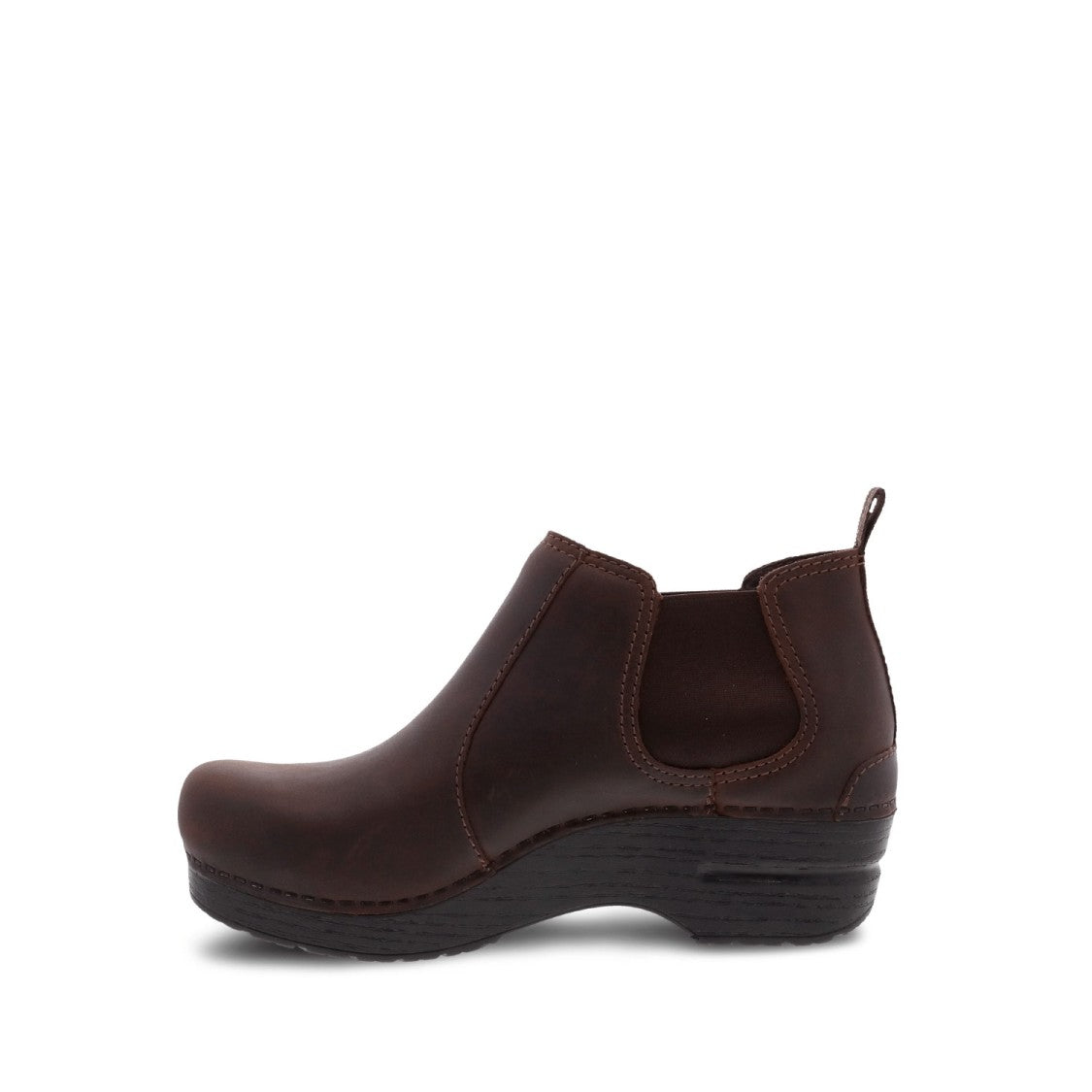 Dansko Oiled Brown Leather Ankle Boot