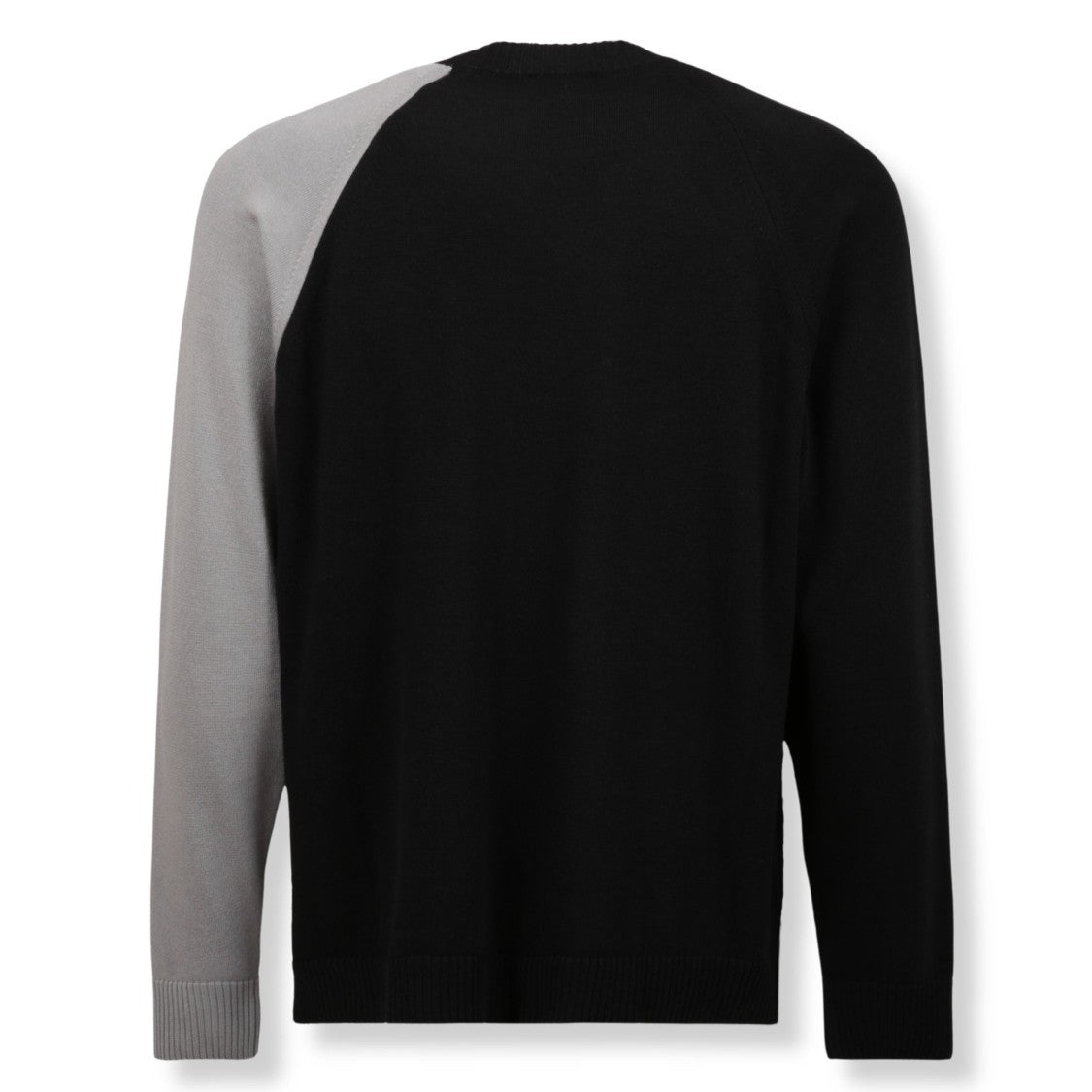 Y-3 U Logo Crewneck Knit Sweater With Textured Finish