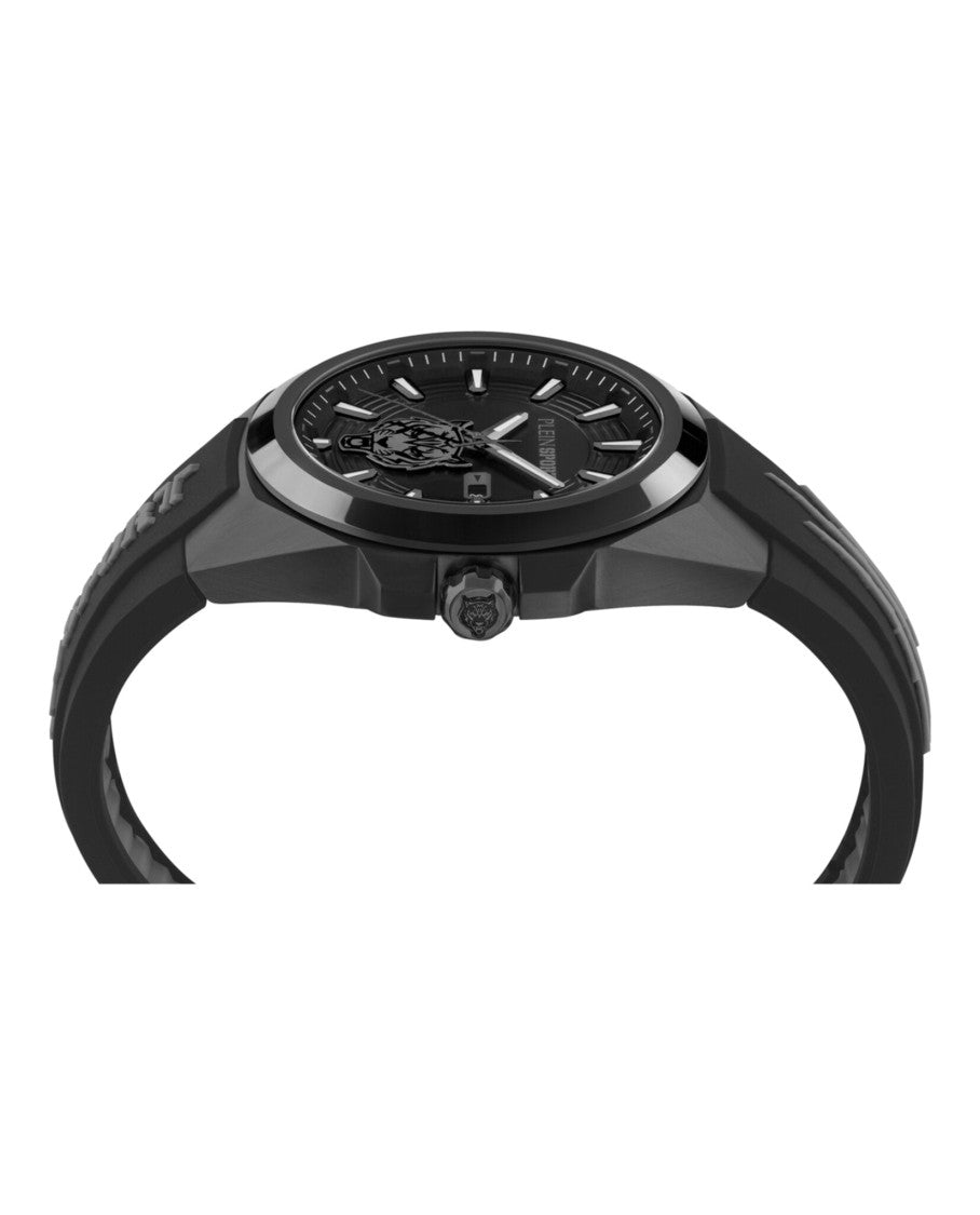Plein Sport Tigermaster Black Silicone Watch With 47Mm Case