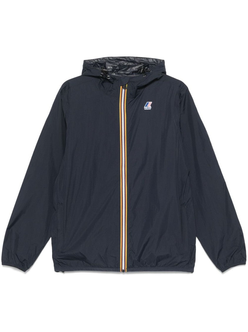 K-Way Dark Navy Le Vrai Hooded Jacket