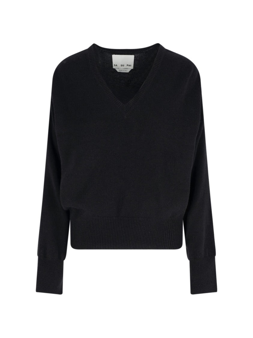 Sa Su Phi "Lavinia" Sweater, In Black Cashmere