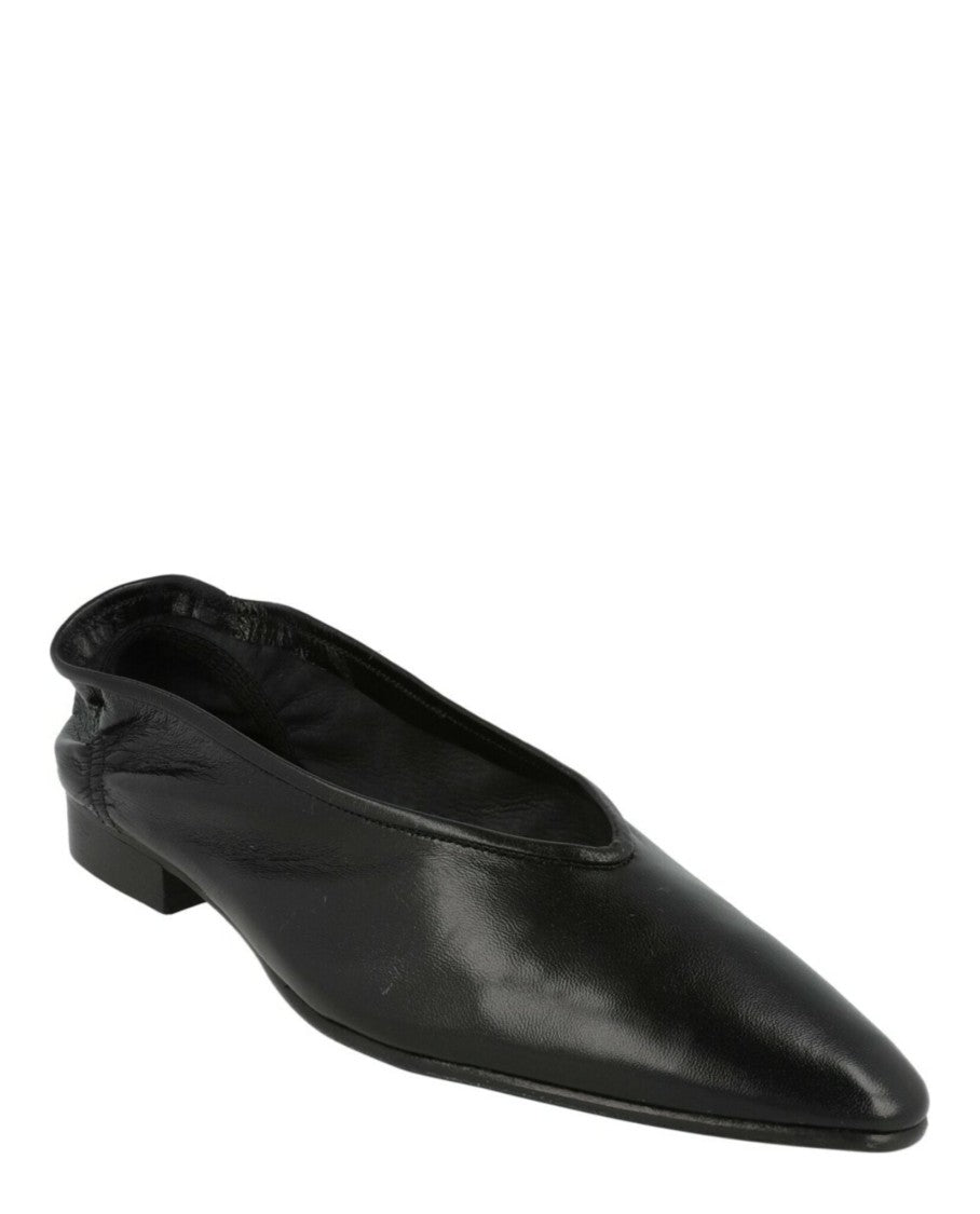 By Far Carre Leather Flats