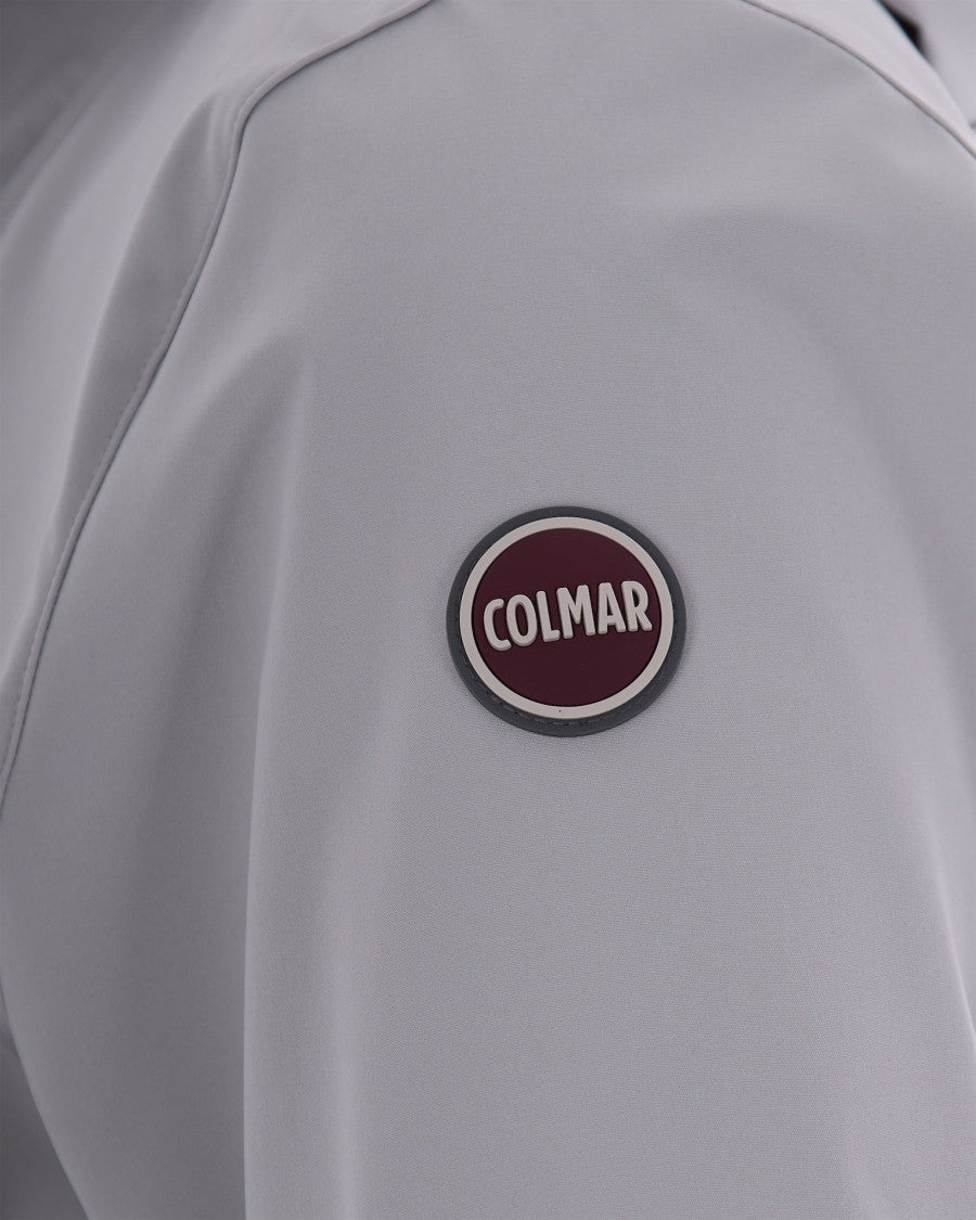 Colmar Softshell Casual Jacket With Fixed Hood And Zippered Pockets