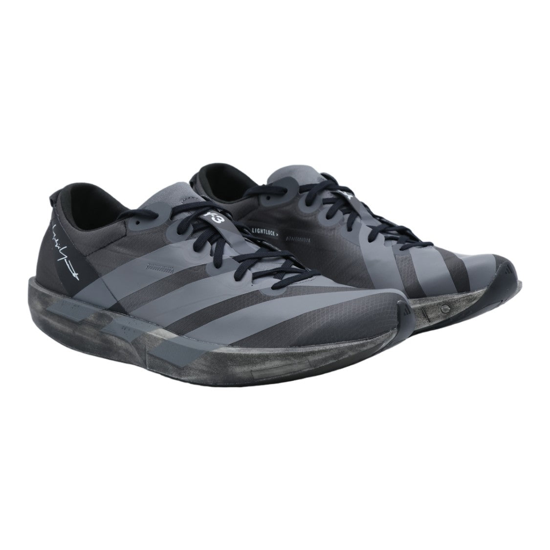 Y-3 Streamlined Low-Profile Sneakers With Signature Stripes