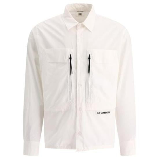 C.P. Company Lightweight Jacket With Classic Collar And Minimalistic Design