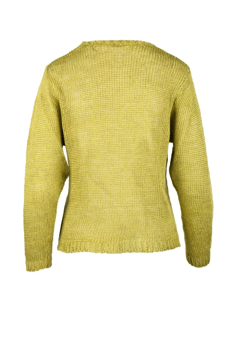 Zanone-Slowear Apple Green Linen Sweater