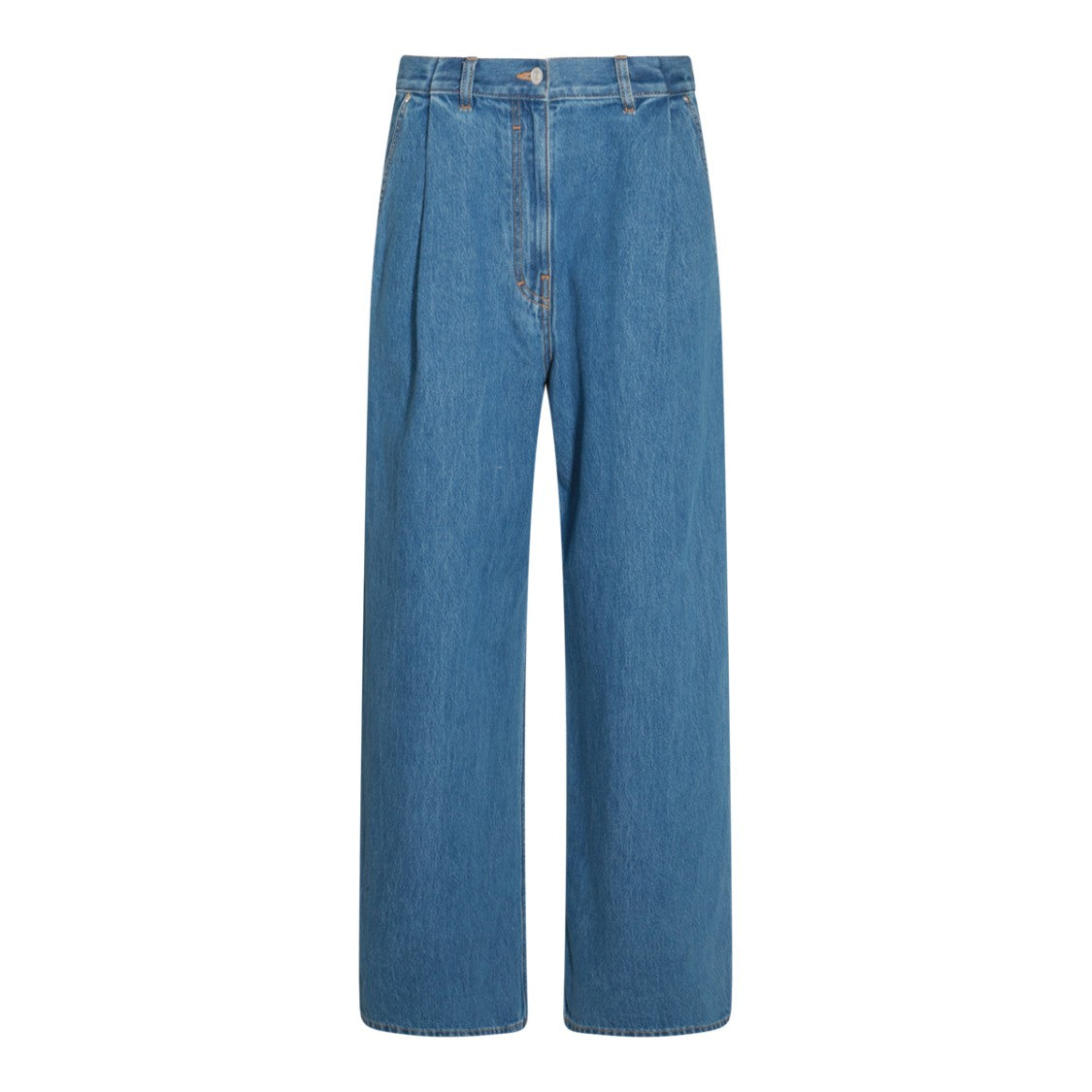 Givenchy Straight-Leg Blue Denim Jeans With Signature Structure