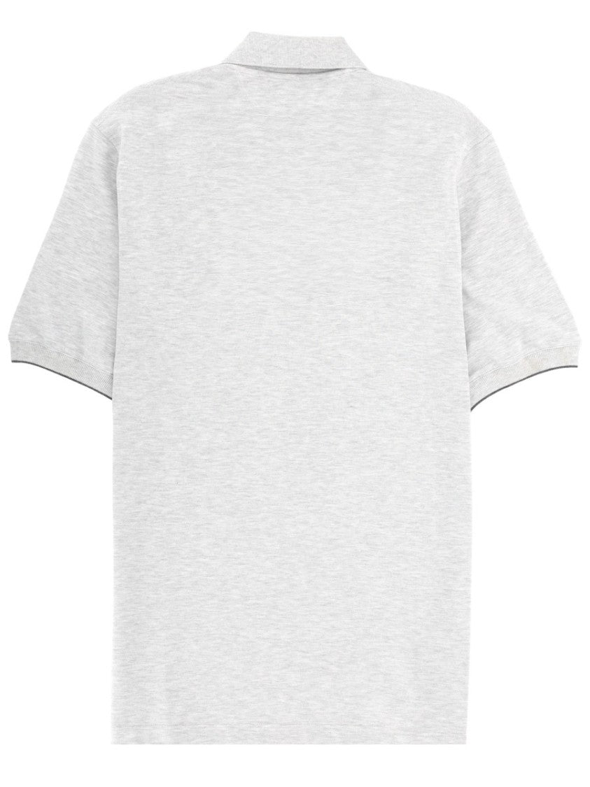 Brunello Cucinelli Short-Sleeve Embroidered Cotton Polo Shirt