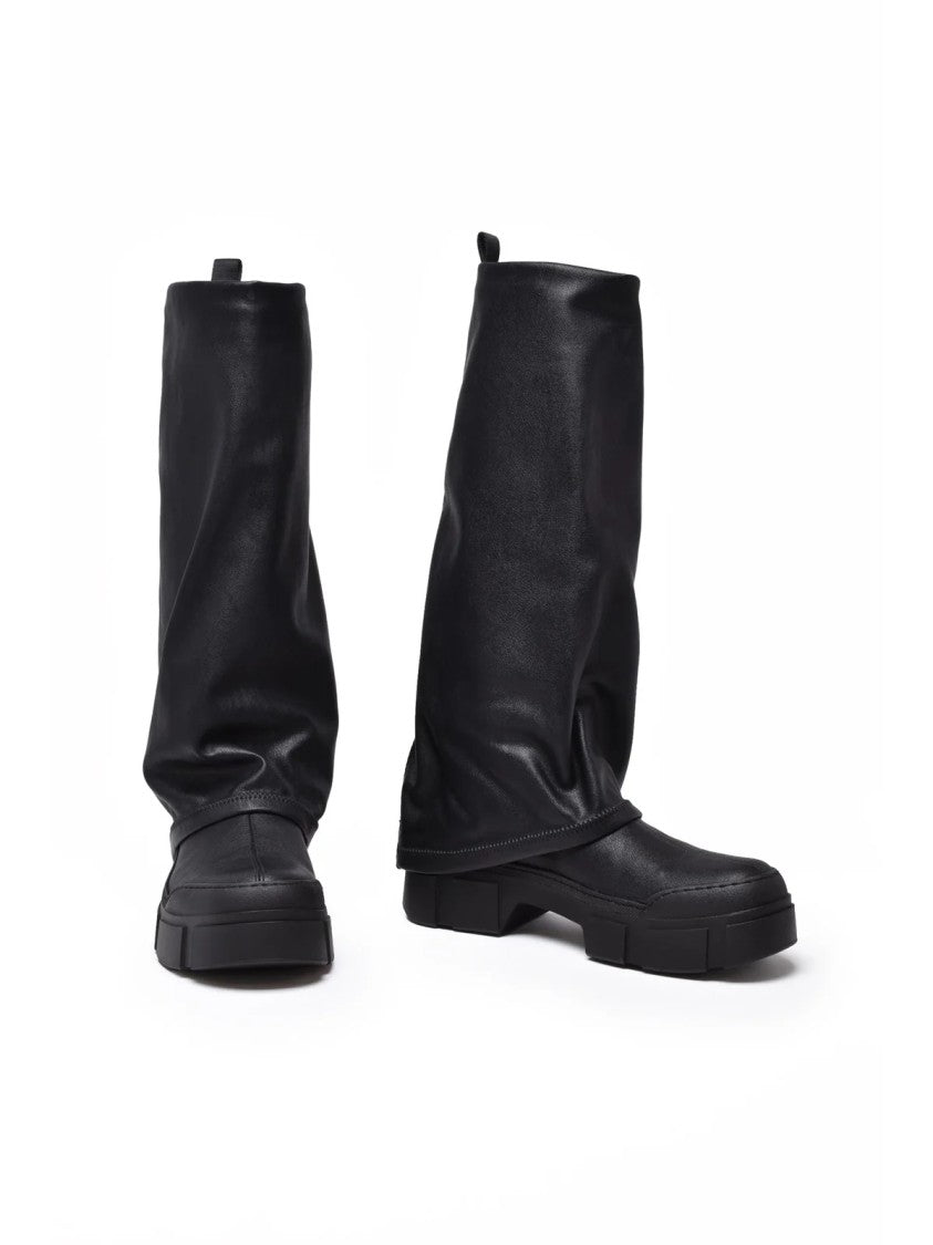 Vic Matié Black Leather Davidson Boots