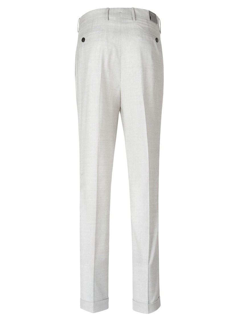 Berwich Tailored Wool Pants With Textured Finish