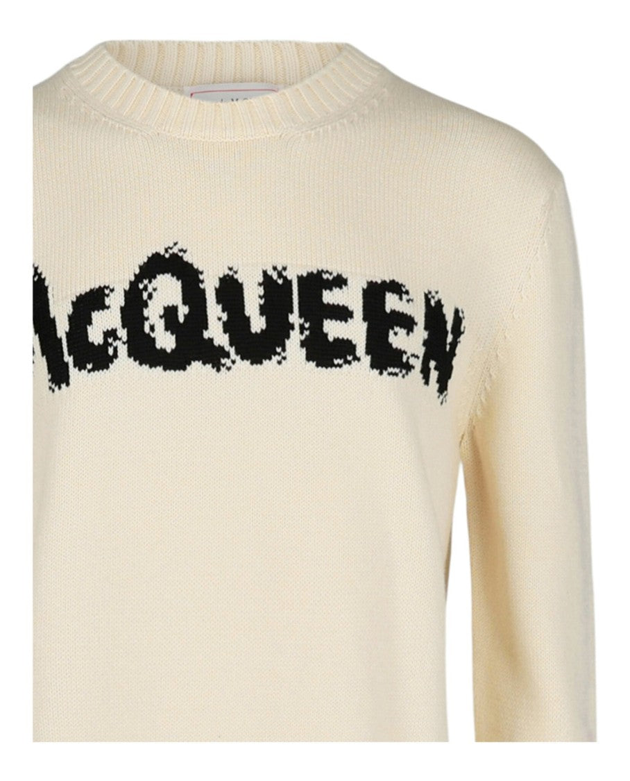 Alexander Mcqueen Logo Crewneck Sweater