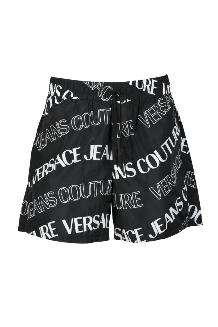 Versace Jeans Couture Nylon Shorts - Black/White