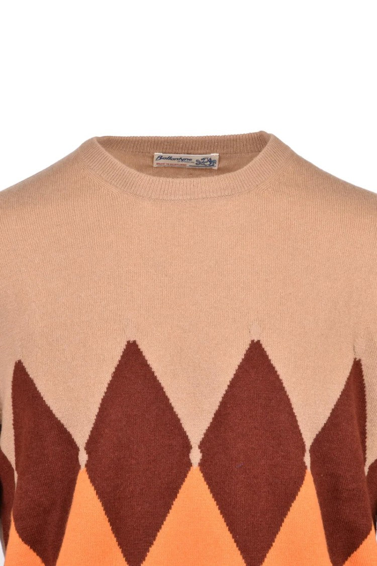Ballantyne Crew Neck Pullover - Brown/Orange