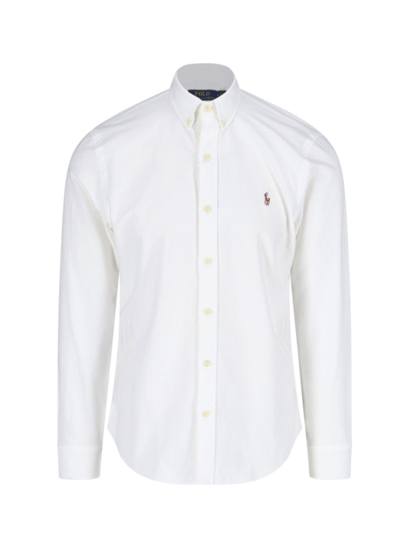 Polo Ralph Lauren White Classic Collar Cotton Shirt