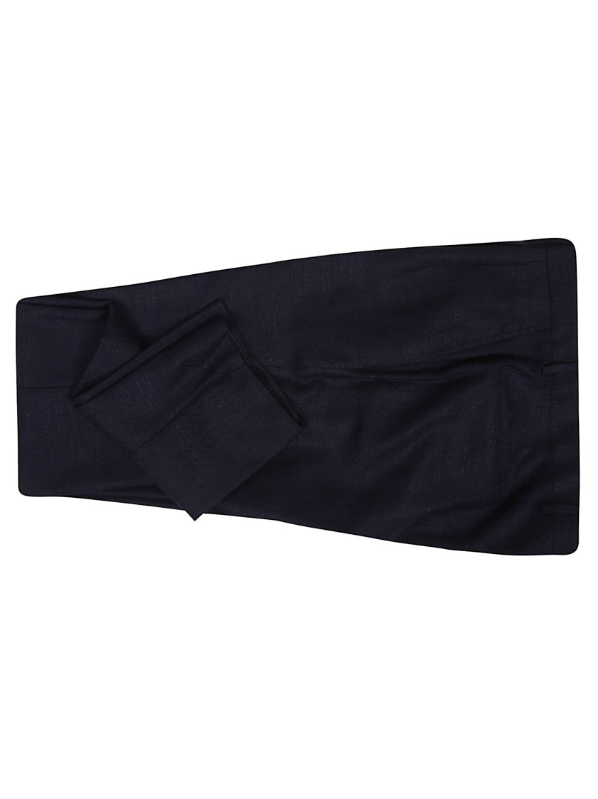 Eleventy Single-Breasted Italian Tailored Suit With Slim Fit