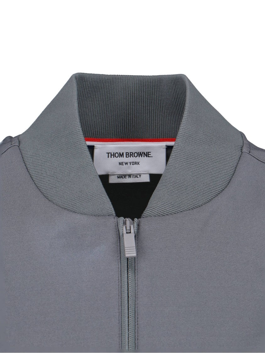 Thom Browne "4 Bar" Bomber Jacket – Grey