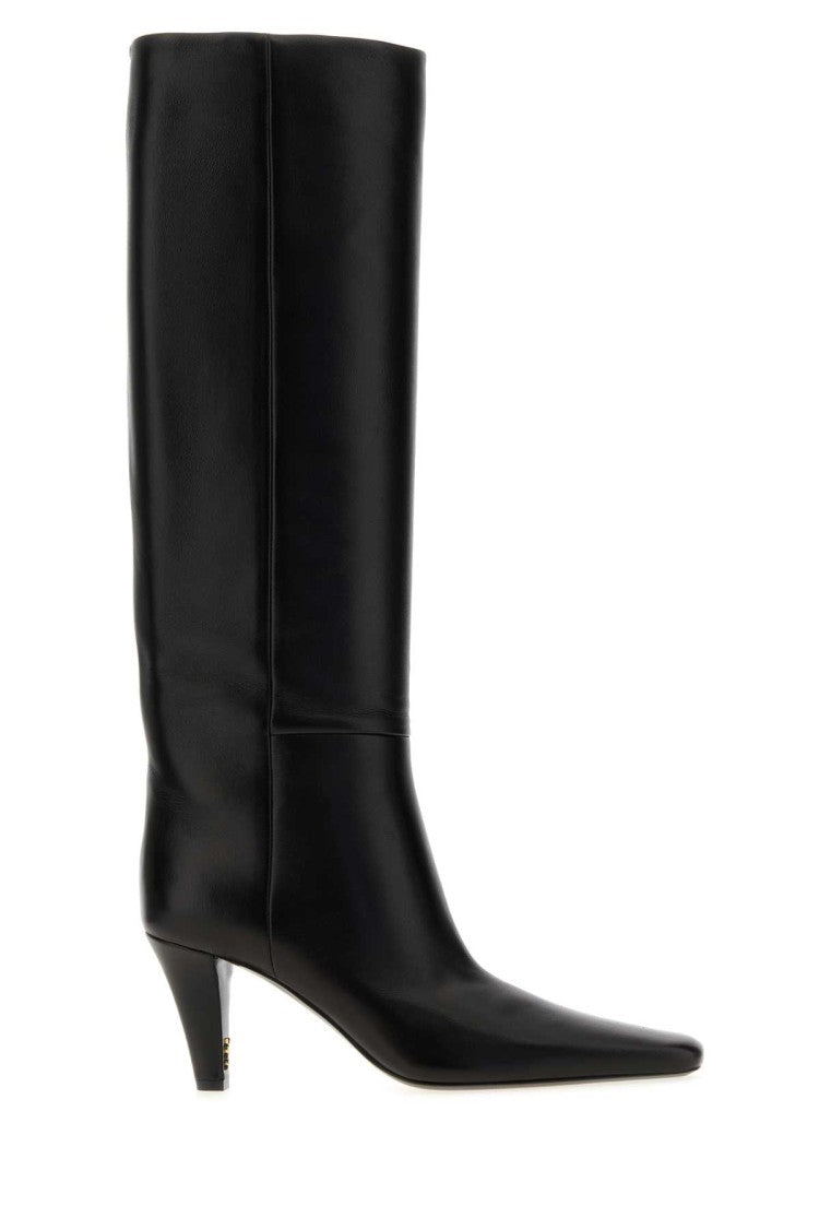 Saint Laurent Black Nappa Leather Boots