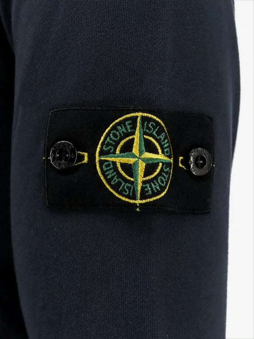 Stone Island Long-Sleeve Sweatshirt With Compass Logo Detail