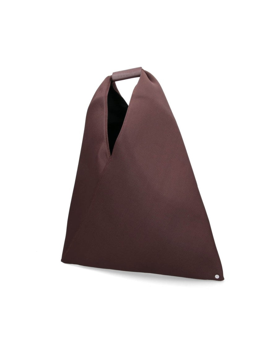 Mm6 By Maison Margiela Medium Tote Bag In Dark Brown Eco-Leather