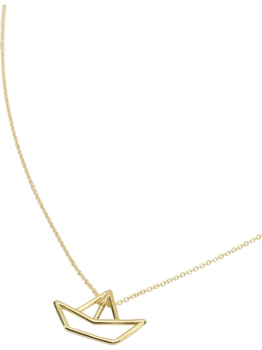 Aliita Boat-Shaped Pendant Necklace With Adjustable Chain