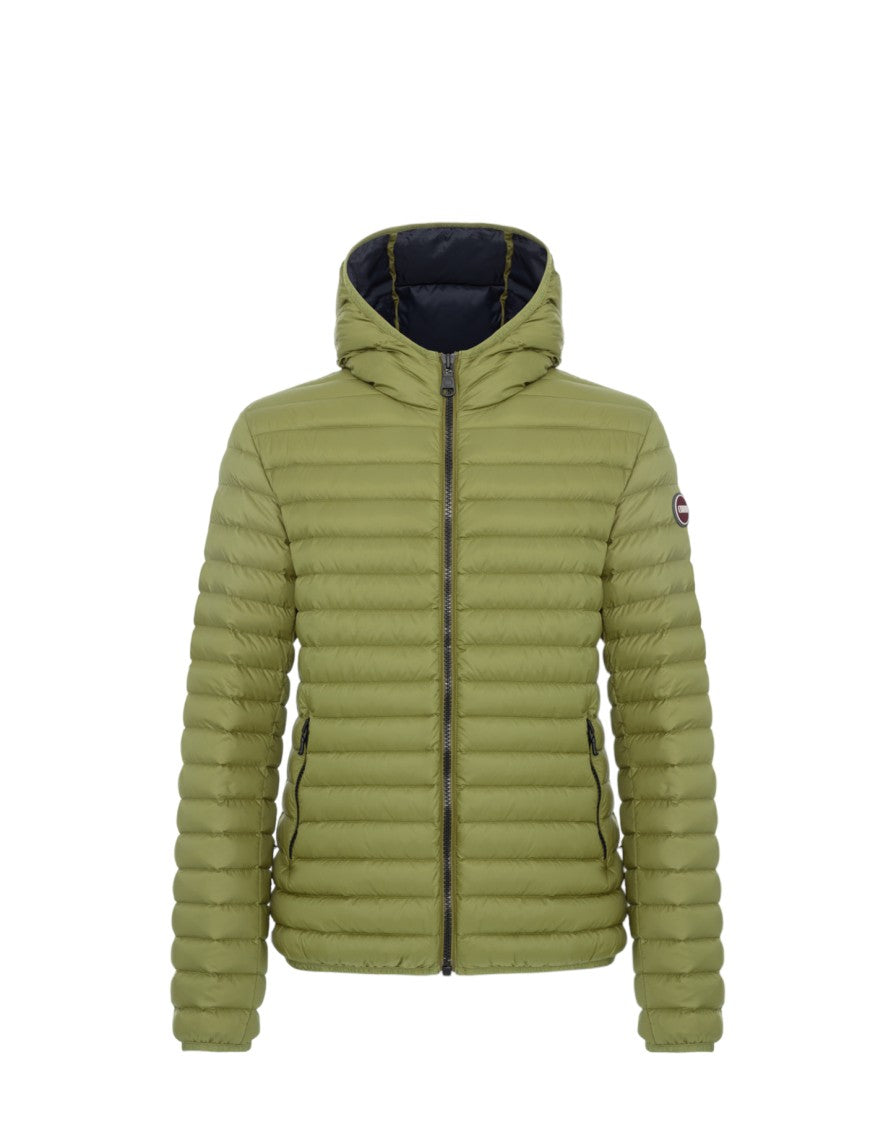 Colmar Quilted Green Padded Jacket Fixed Hood