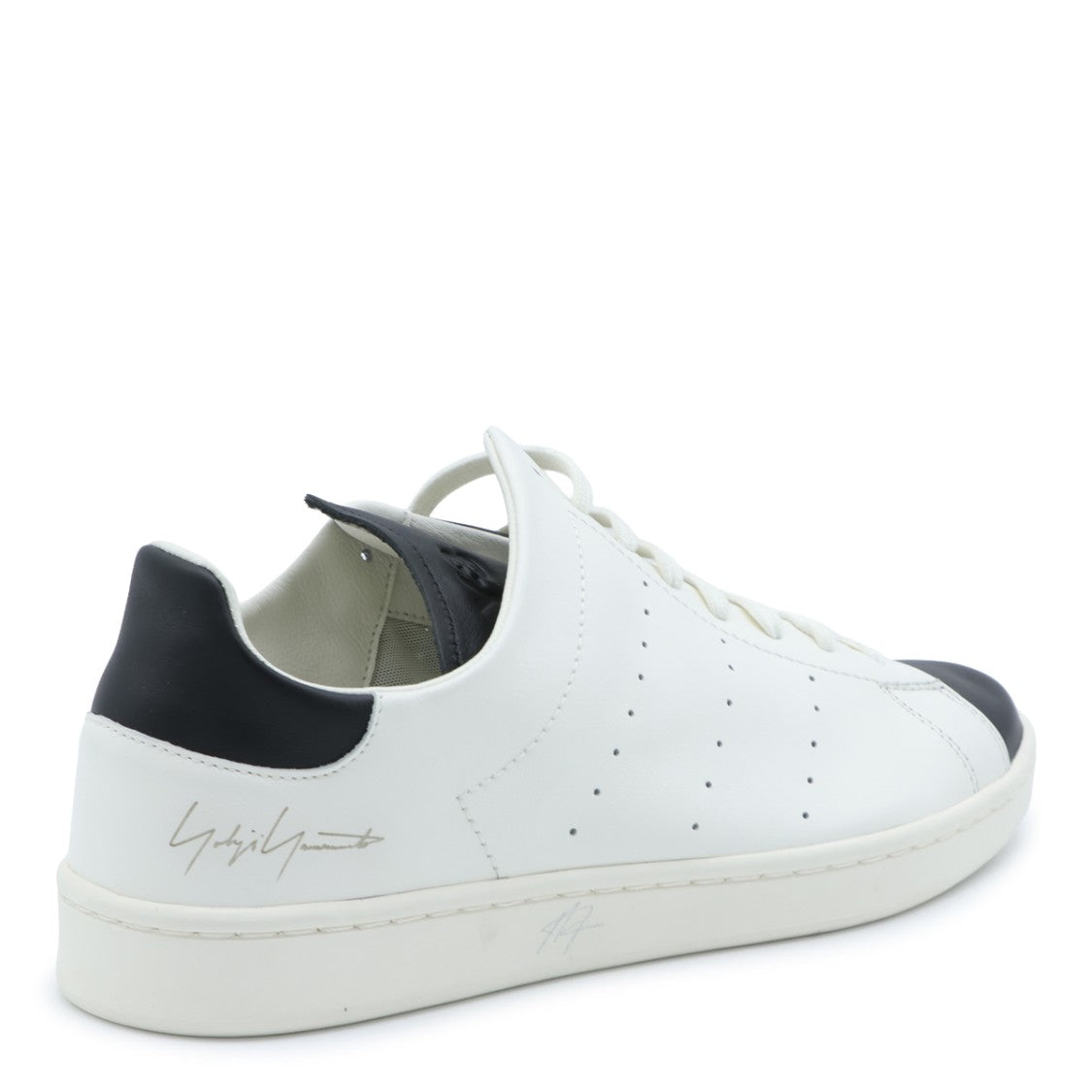 Y-3 Low-Top Sneakers With Black Detailing And Perforated Accents