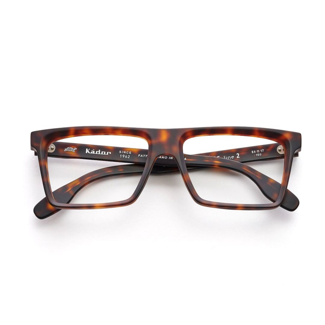 Kador Big 2 Oversized Rectangular Tortoiseshell Sunglasses