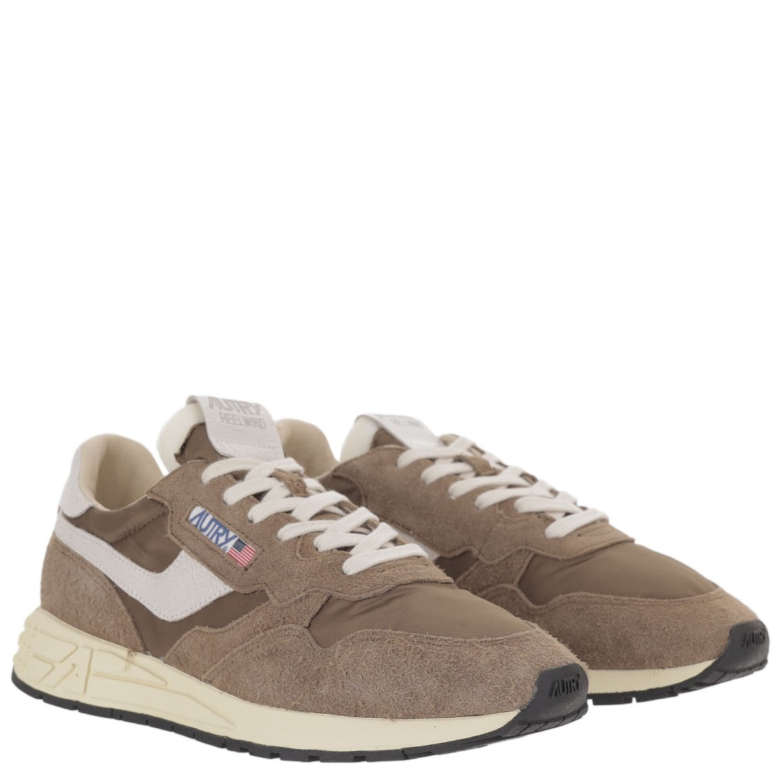 Autry Leather Blend Sneakers With Round Toe