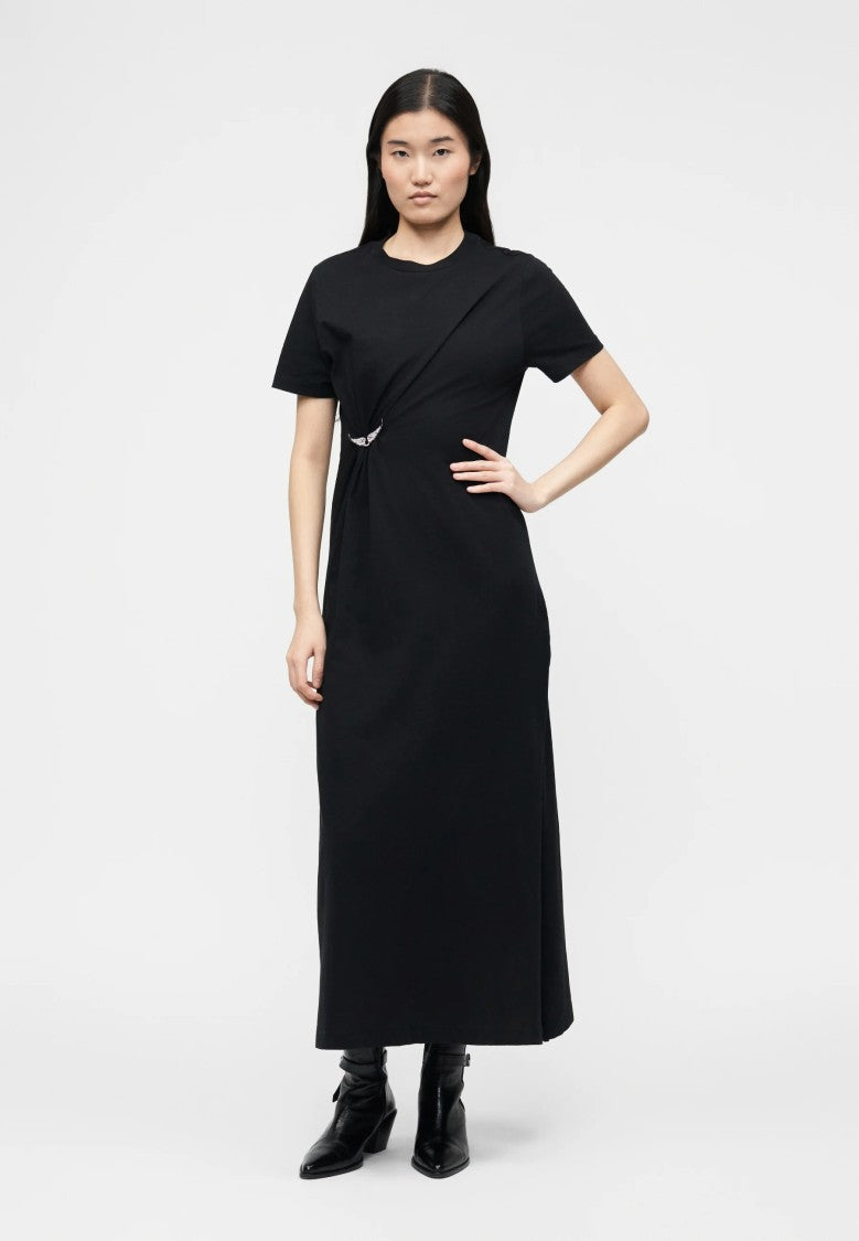Zadig & Voltaire Mid-Calf Midi Dress With Gathered Waist