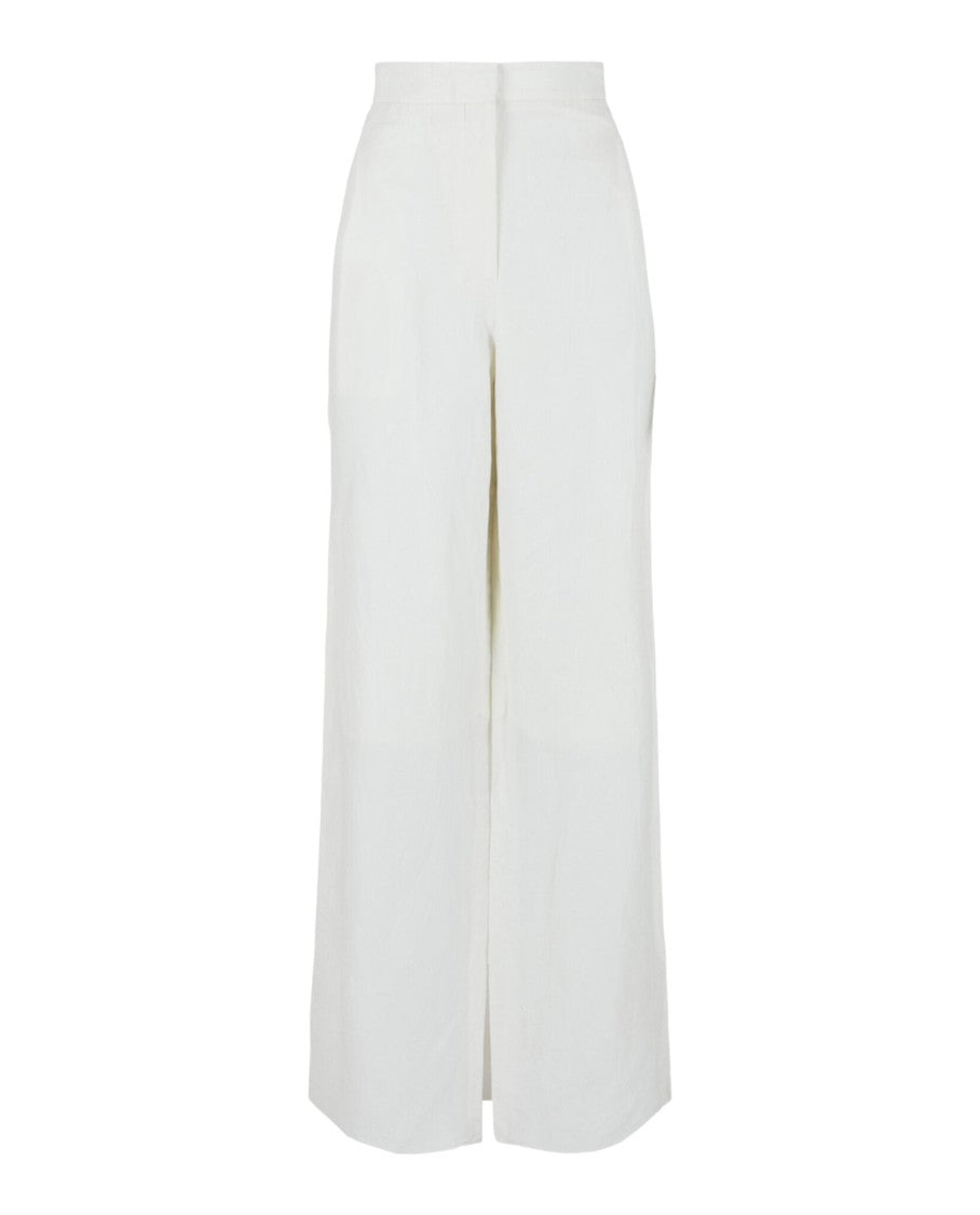 Ferragamo Wide-Leg Linen Pants