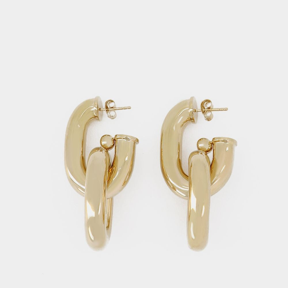 Rabanne Xl Link Hoops Earring - Gold - Metal