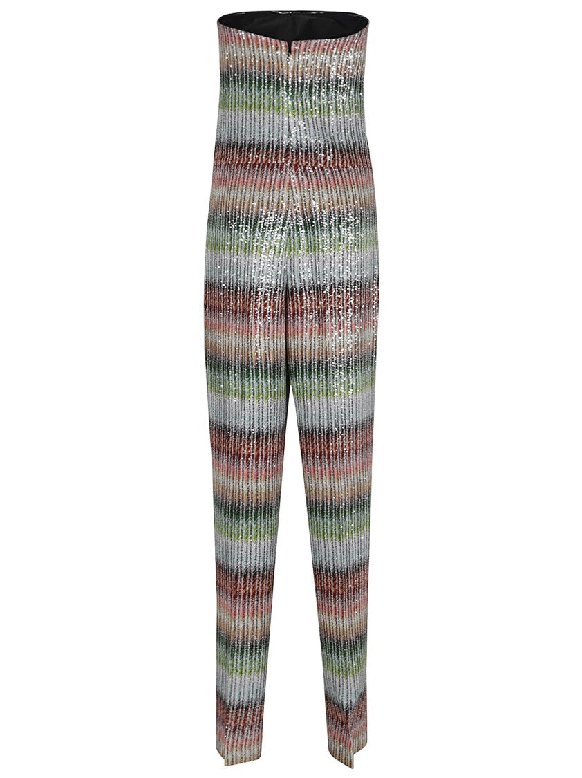Missoni Vibrant Green Strapless Dress With Artisanal Design