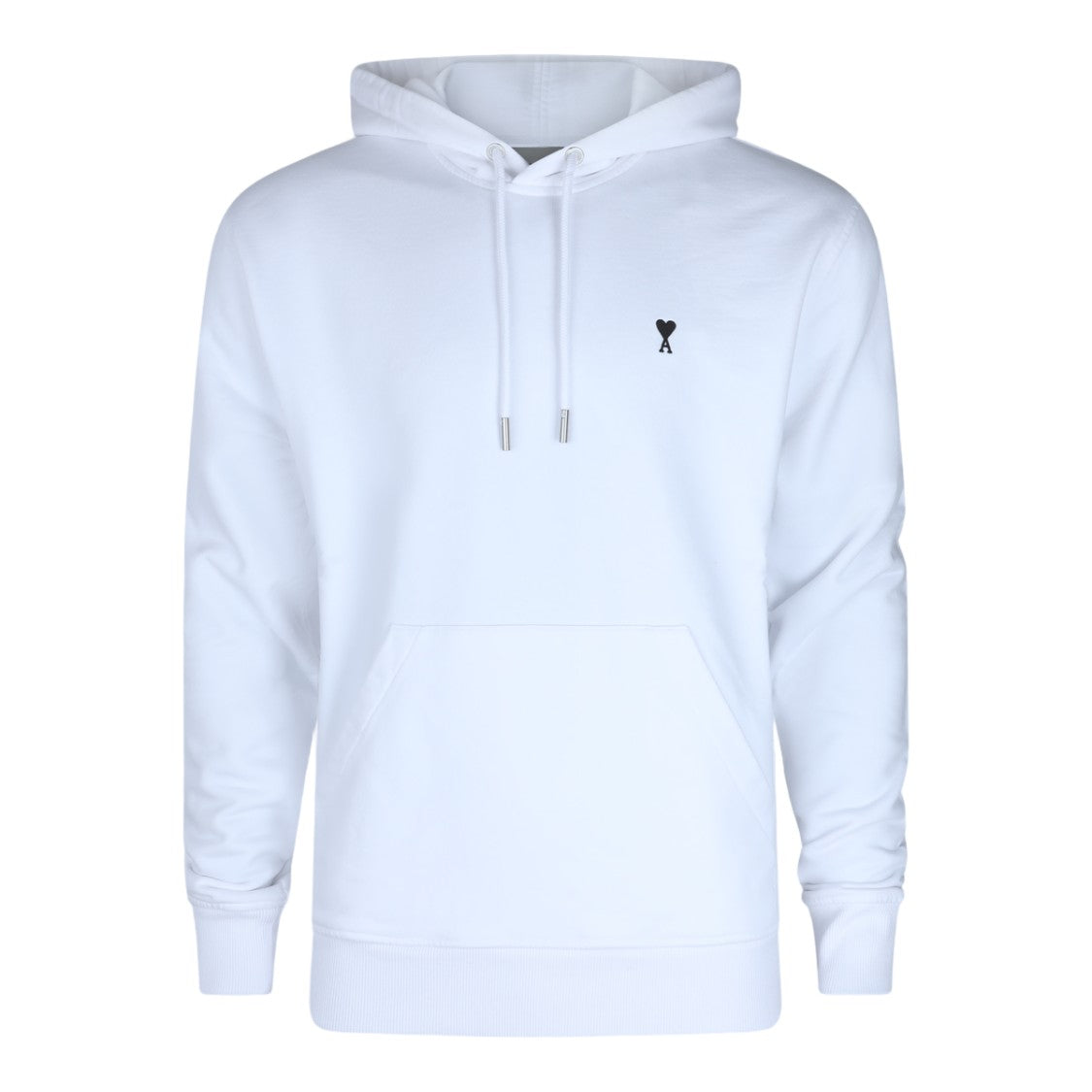 Ami Paris Classic Hoodie With Embroidered Heart