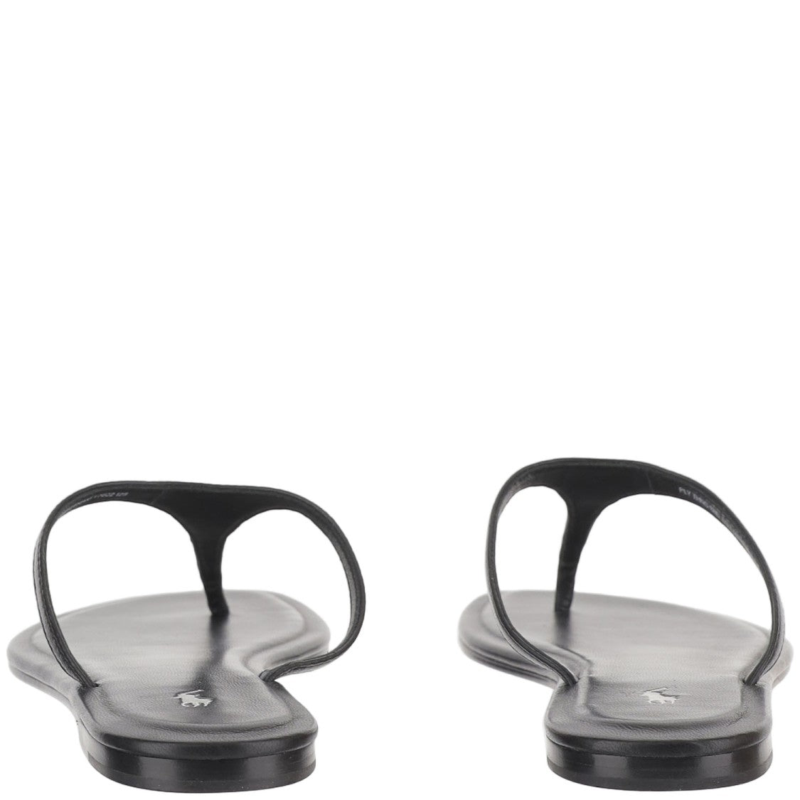 Polo Ralph Lauren Black Leather Thong Sandals