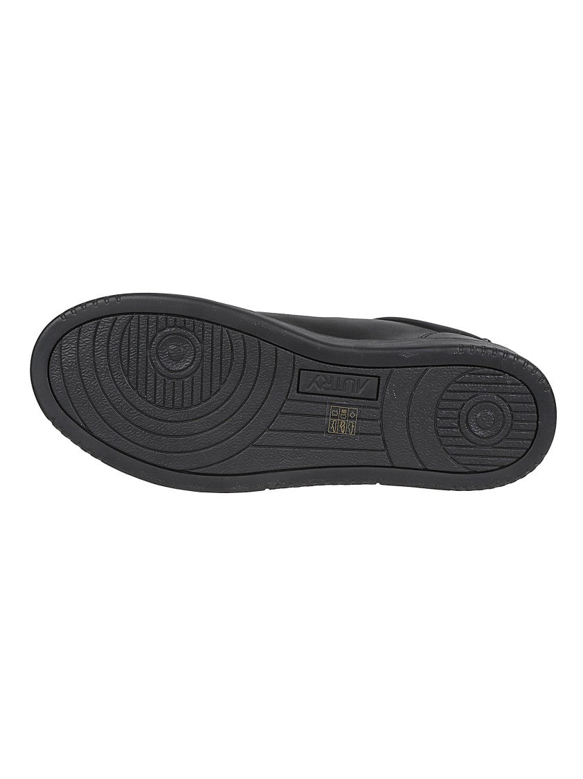 Autry Black Medalist Low Goatskin Sneakers