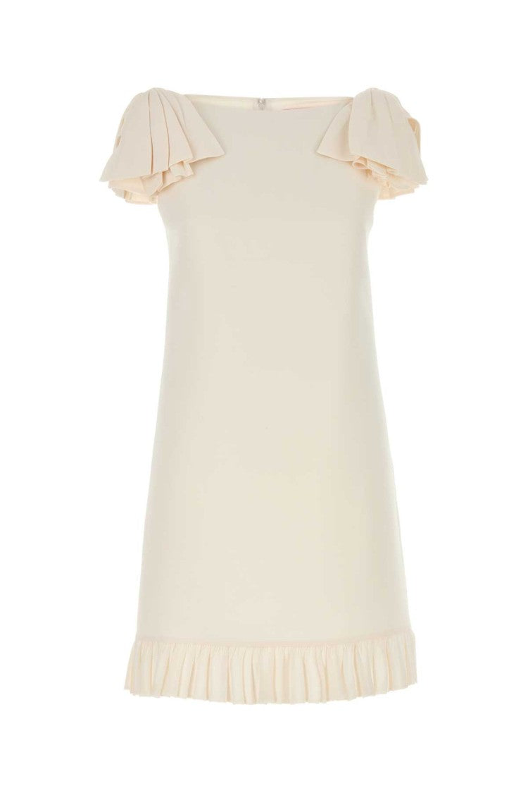 Valentino Garavani Ivory Wool Blend Dress
